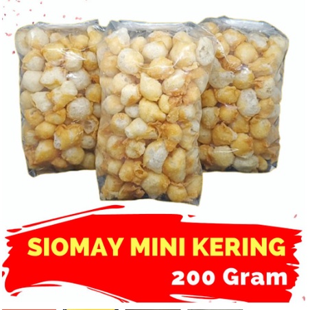 

Siomay Kering Mini /gurilem Mini 200 Gram extra toping baso aci / seblak dan makanan berkuah lainnya seperti mie instan atau Soto dan lain-lain MURAH