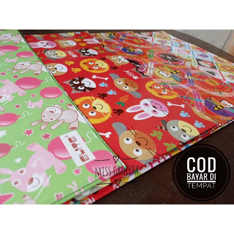 KERTAS KADO SIDU KIKI ORIGINAL GLOSSY MOTIF MURAH ECER UKURAN 49X60cm