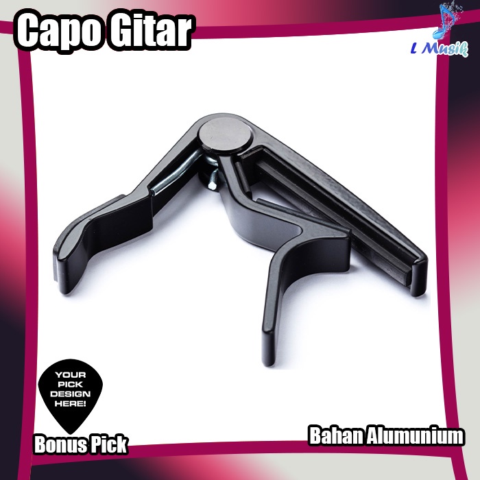 CAPO GITAR PENJEPIT GITAR AKUSTIK ELEKTRIK besi alumunium Quick Change Clamp Key Acoustic Classic Guitar Capo