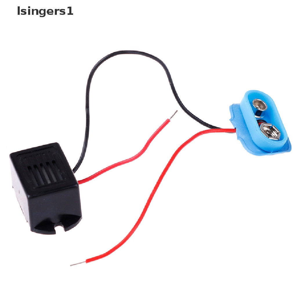 (lsingers1) Buzzer Mekanikal 9V 22x16 X 14mm Dengan holder Baterai