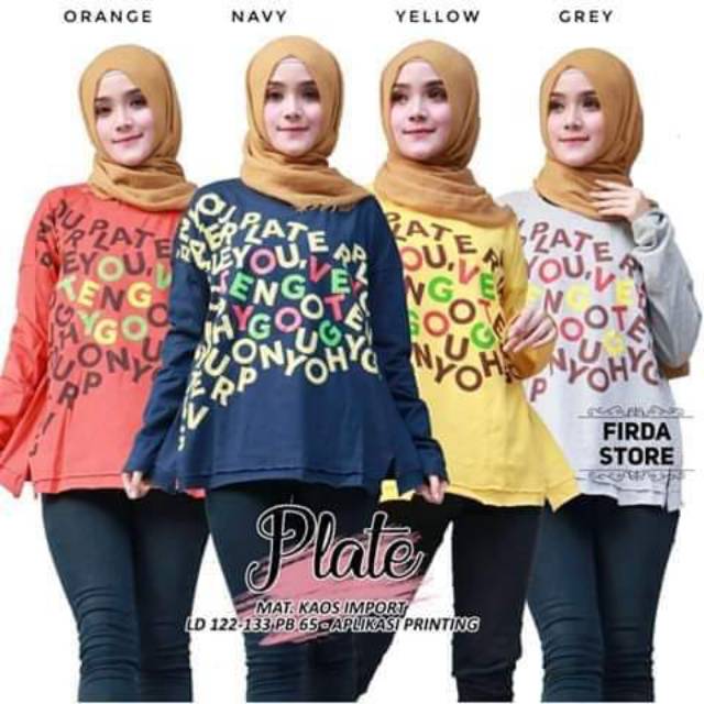 Kaos plate by firda store