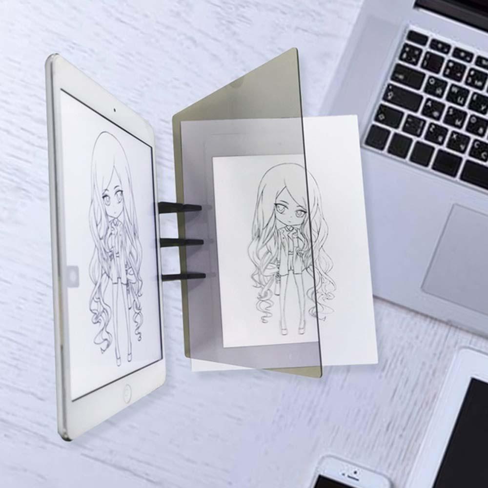 Lanfy Pembantu Sketsa Cat Copy Mirror Tracking Peredupan Bracket Papan Gambar Alat Menggambar Lukisan