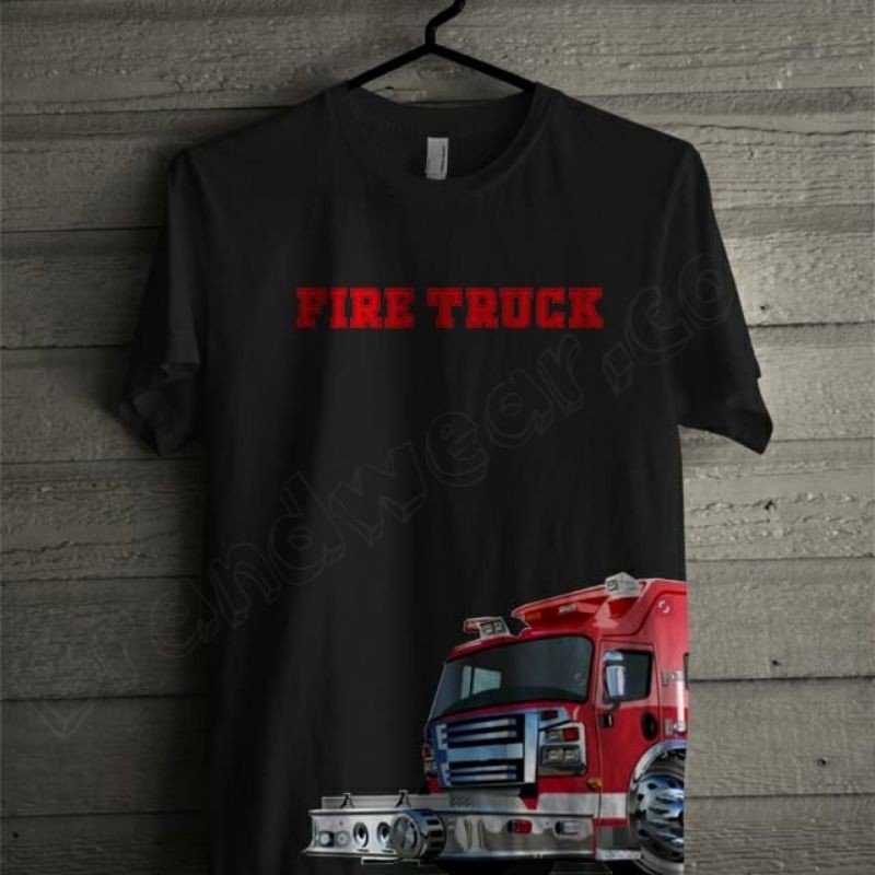 kaos pemadam kebakaran edisi fire truck