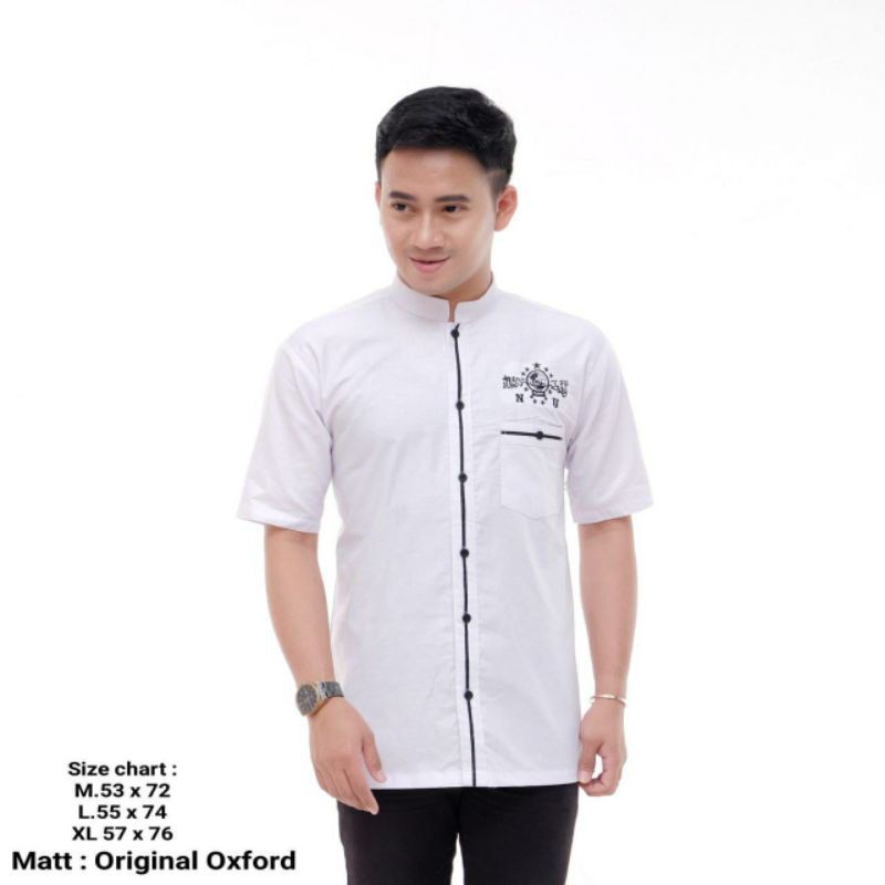 KOKO NU LENGAN PENDEK BAJU MUSLIM PRIA TERBARU MURAH