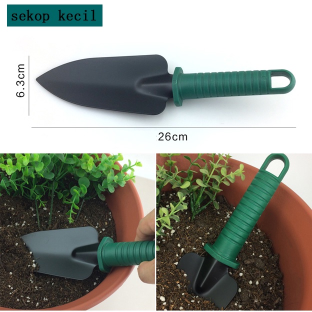 Set Gardening Alat Berkebun isi 10 Pcs Warna  Garpu Kebun Gunting Tanaman Sekop Berkebun