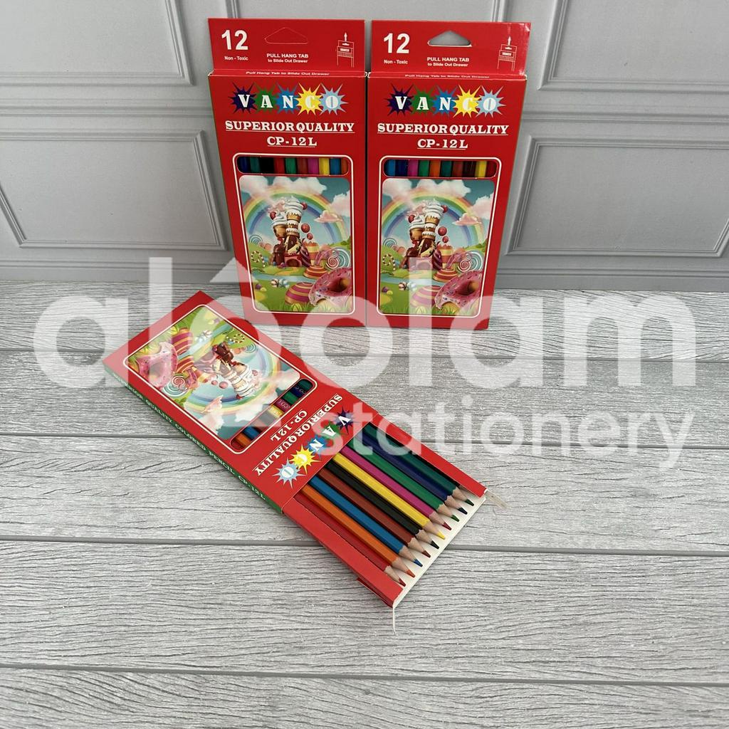 

SATU SET ( 12 WARNA ) Colour Pencil Pensil Warna Vanco CP - 399 12 Warna Panjang