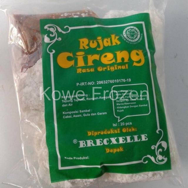 

Kowe Frozen - Rujak cireng original brecxelle asli Halal MUI BPOM