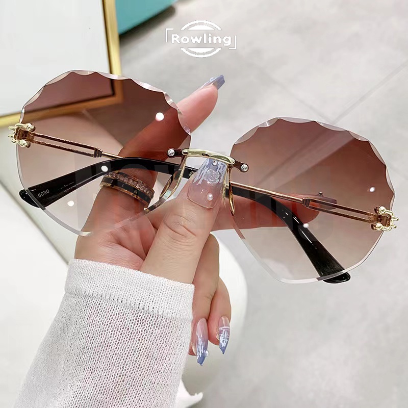 rowling(ka-262)Sunglasses  Kacamata Hitam Simetri No frame Women Sunglasses Titanium New Arrival Import Kacamata Fashion