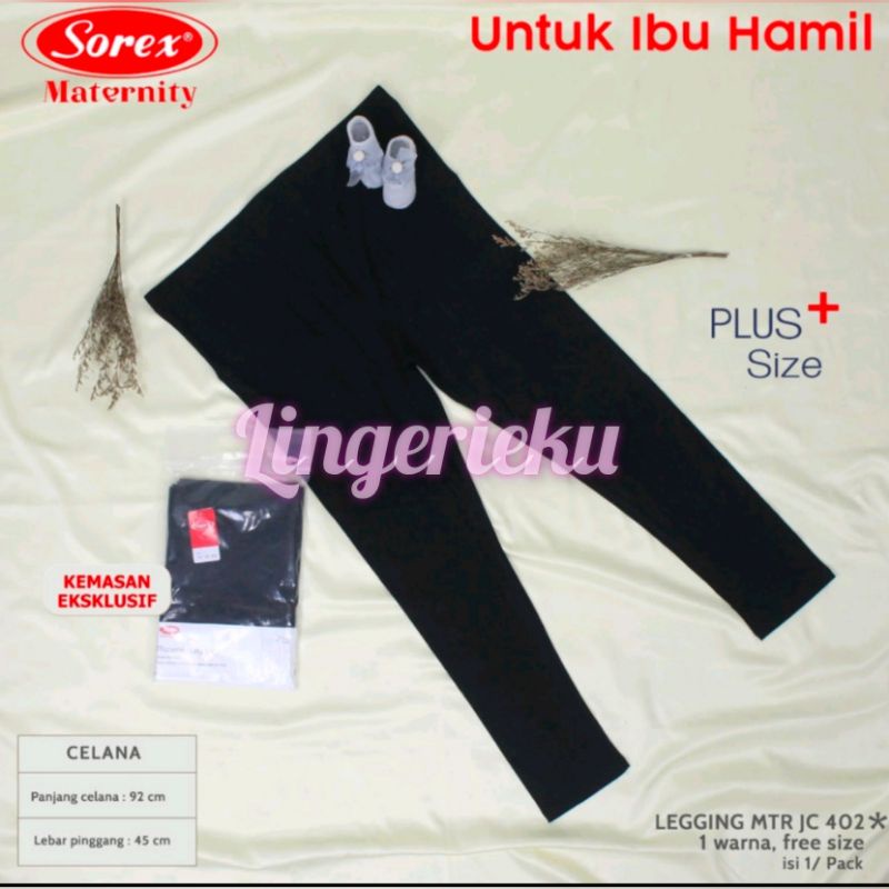 Sorex JC 402 Celana Legging Wanita Hamil / Celana Maternity Panjang Polos Extrasize