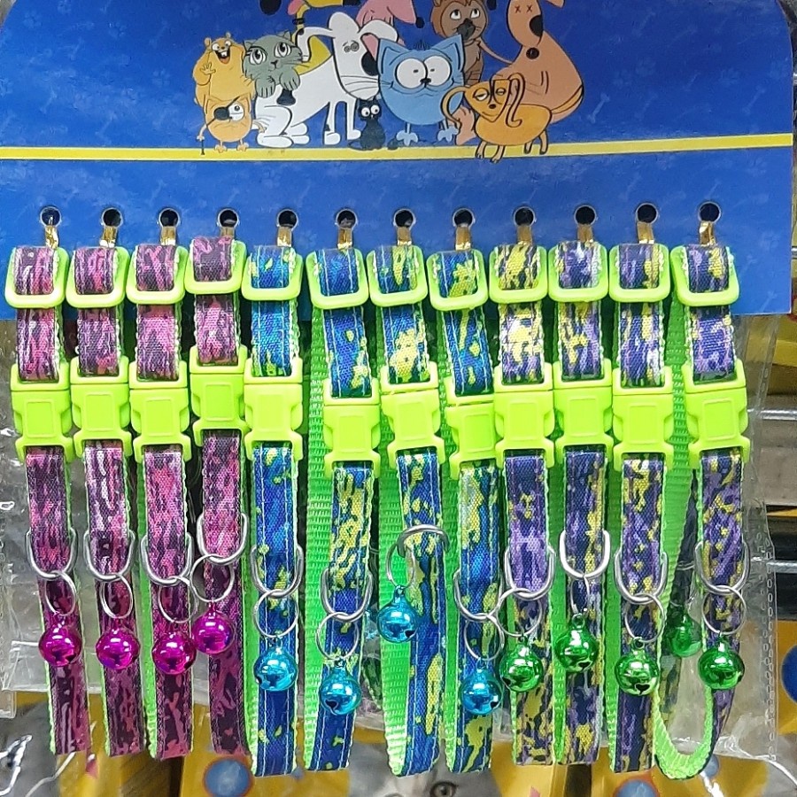 Kalung kucing impor collar hewan peliharaan Jcc motif Macan Kumbang