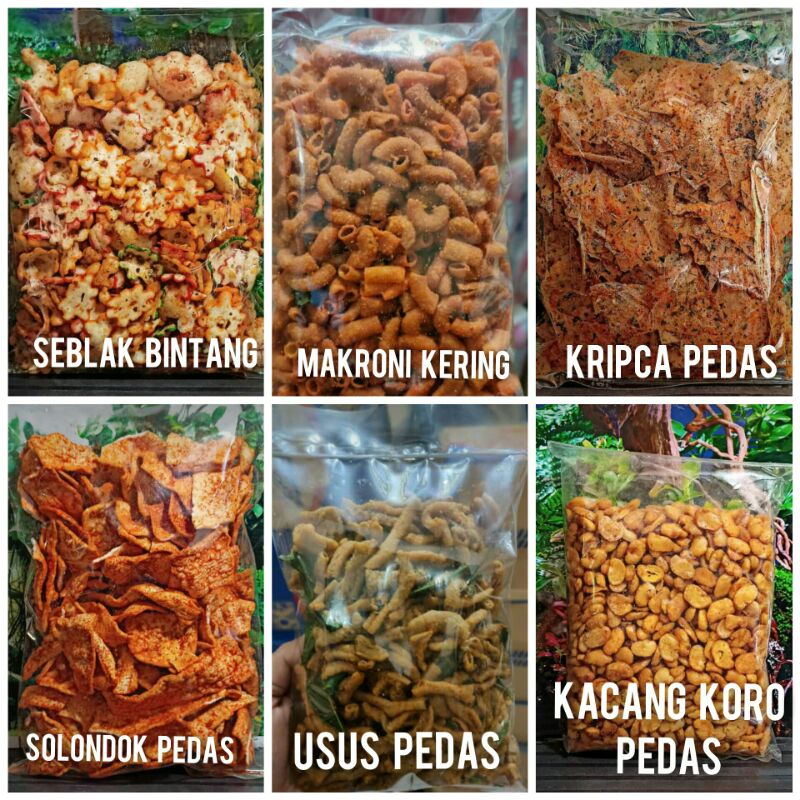 

TERMURAH (husus pedas) snack kiloan khas bandung / seblak kencur / krupuk soto pedas / somay pedas / basreng pedas / makroni cikruh / pang-pang pedas manis / pilus pedas / solondok pedas