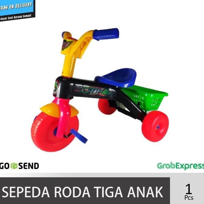Mainan Sepeda Anak Roda Tiga Sepedah Roda 3 Plastik Mainan Anak