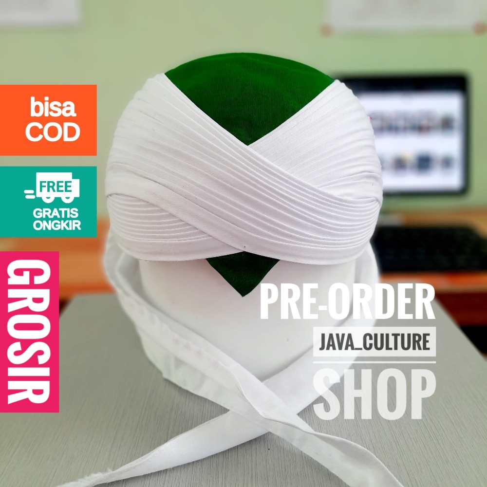 Pre-order BLANGKON SUNAN HIJAU Grosir