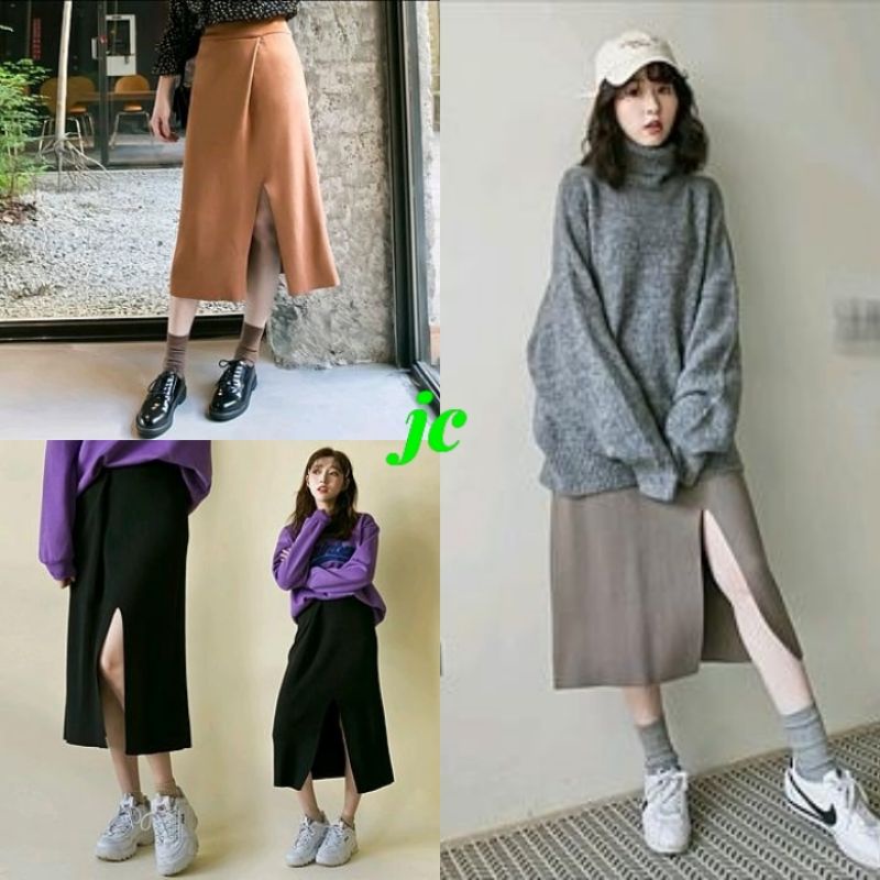 JCLL - Rok Violi / Rok Wanita Korean Style Kekinian