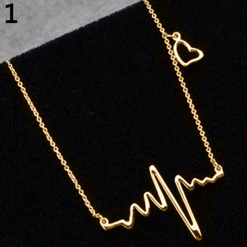 Hu Hu Hu Hu Hu Alat Bantu Pasang Kacamata♡ Kalung Rantai Dengan Liontin Hati Motif Rhythm Untuk Wanita