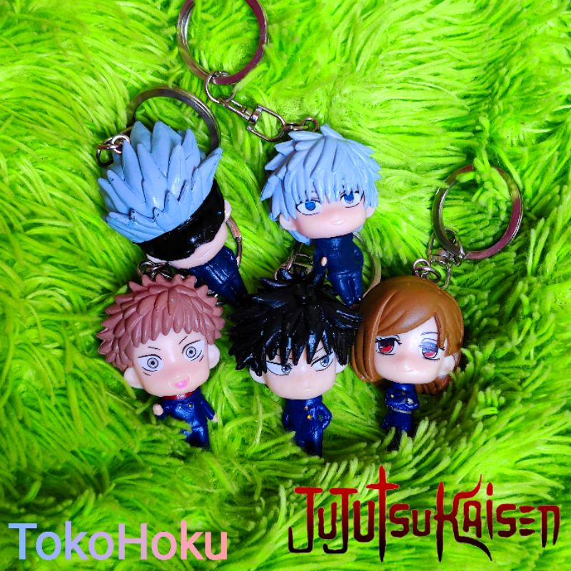 Gantungan Kunci Jujutsu Kaisen Action Figure Anime Keychain