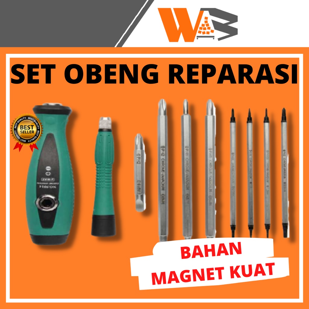 COD Obeng Set Reparasi 10 in 1 / Perllengkapan Obeng Reparasi