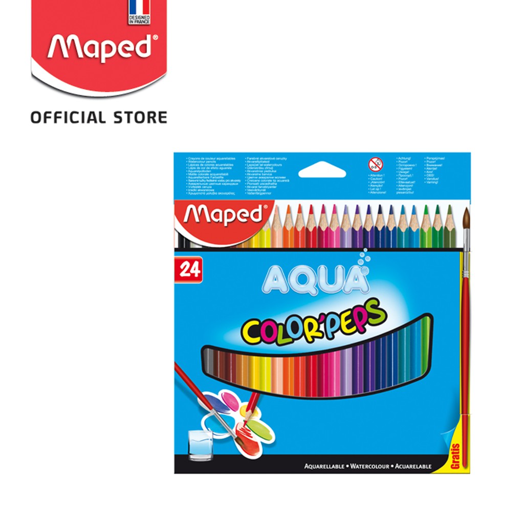 

Maped Pensil Warna Water Color Pencils 24' - Cardboard