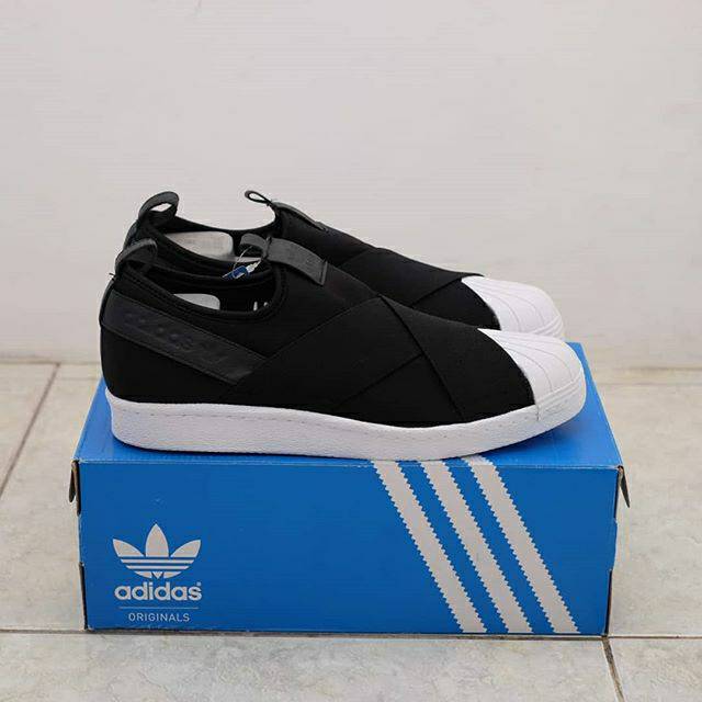 Adidas Superstar Slip On Black White
