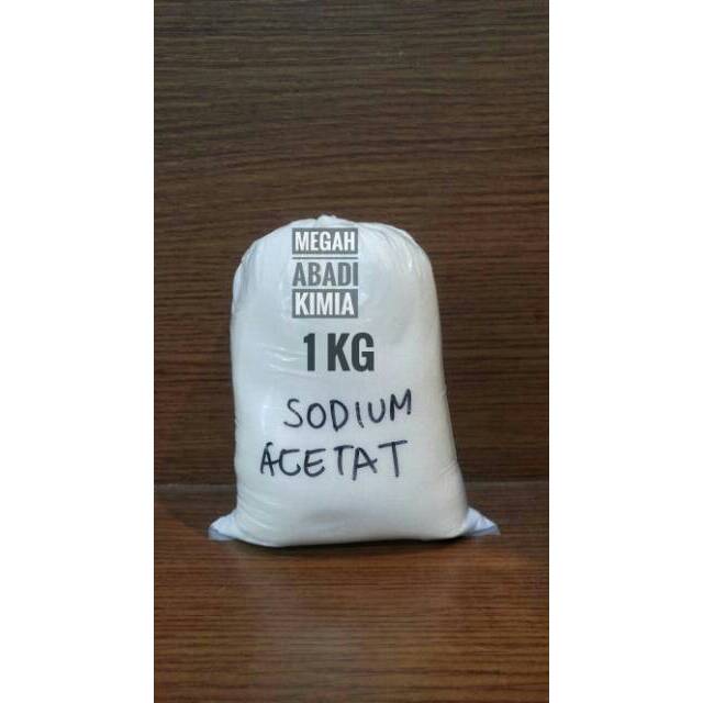 Sodium Acetate / C2H3NaO2 / sodium ethanoate / Teknis / 1 Kg