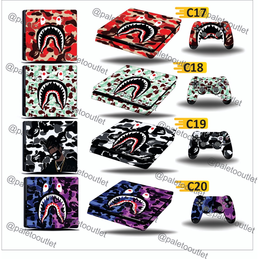 Sticker Garskin ps4 slim ps4 fat ps4 pro stiker ps4 custom design