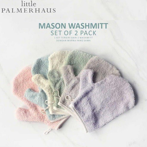 Little Palmerhaus Wash Mitt - Waslap Bayi 2 Pcs Bambo