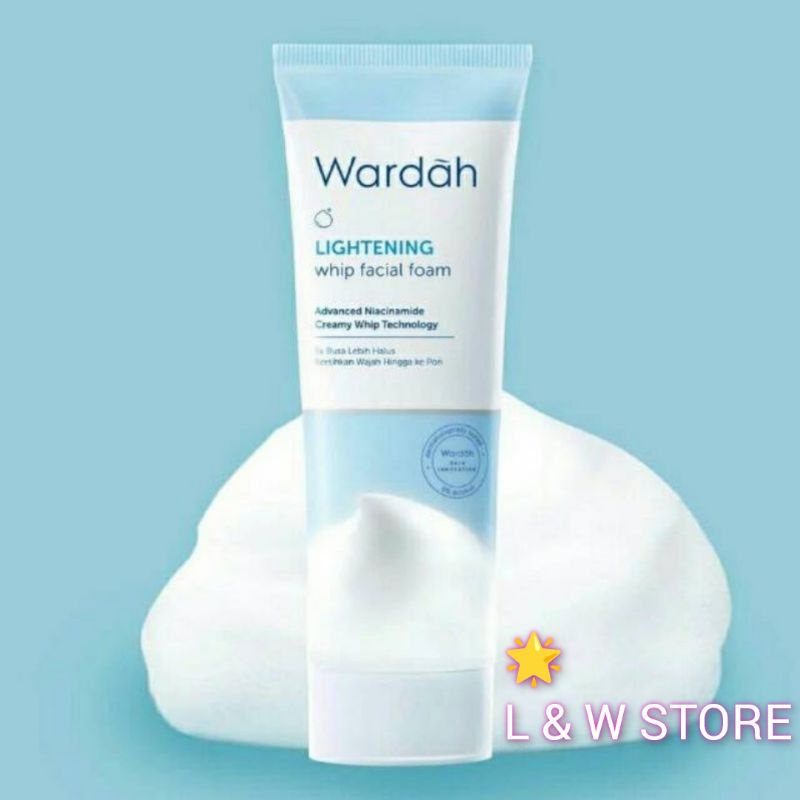 Wardah Lightening Whip Facial Foam 50ml &amp; 100ml/Pembersih Wajah