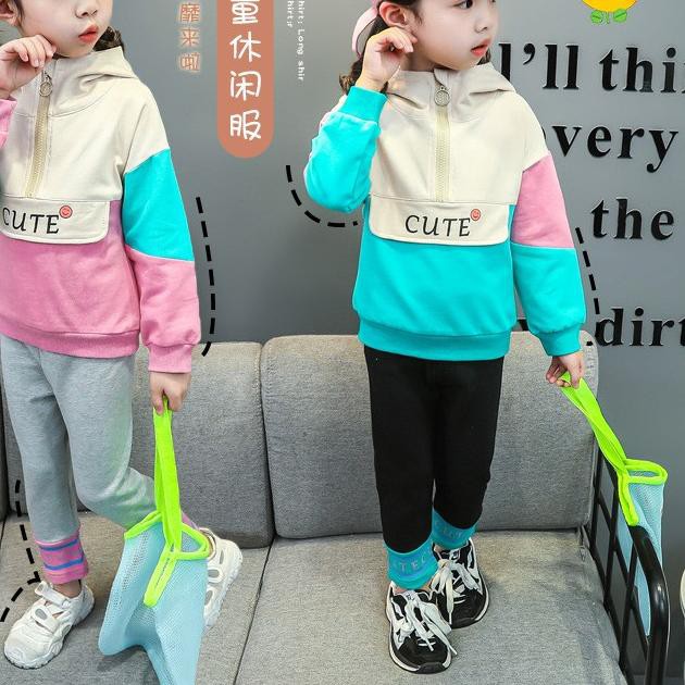 ✮ [Cocobaby Jakarta] Setelan Tunik Anak Perempuan/Baju Anak Tanggung/Set Hoodie Lucu/Baju Import ♥