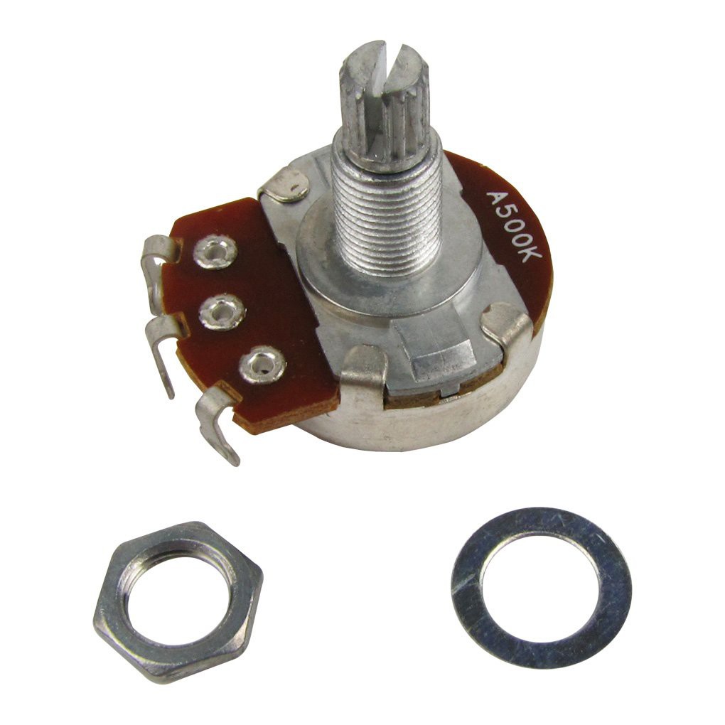 A500K Potentiometers for Fender Stratocaster Telecaster Les Paul LP Electric Guitar Bass Replacement