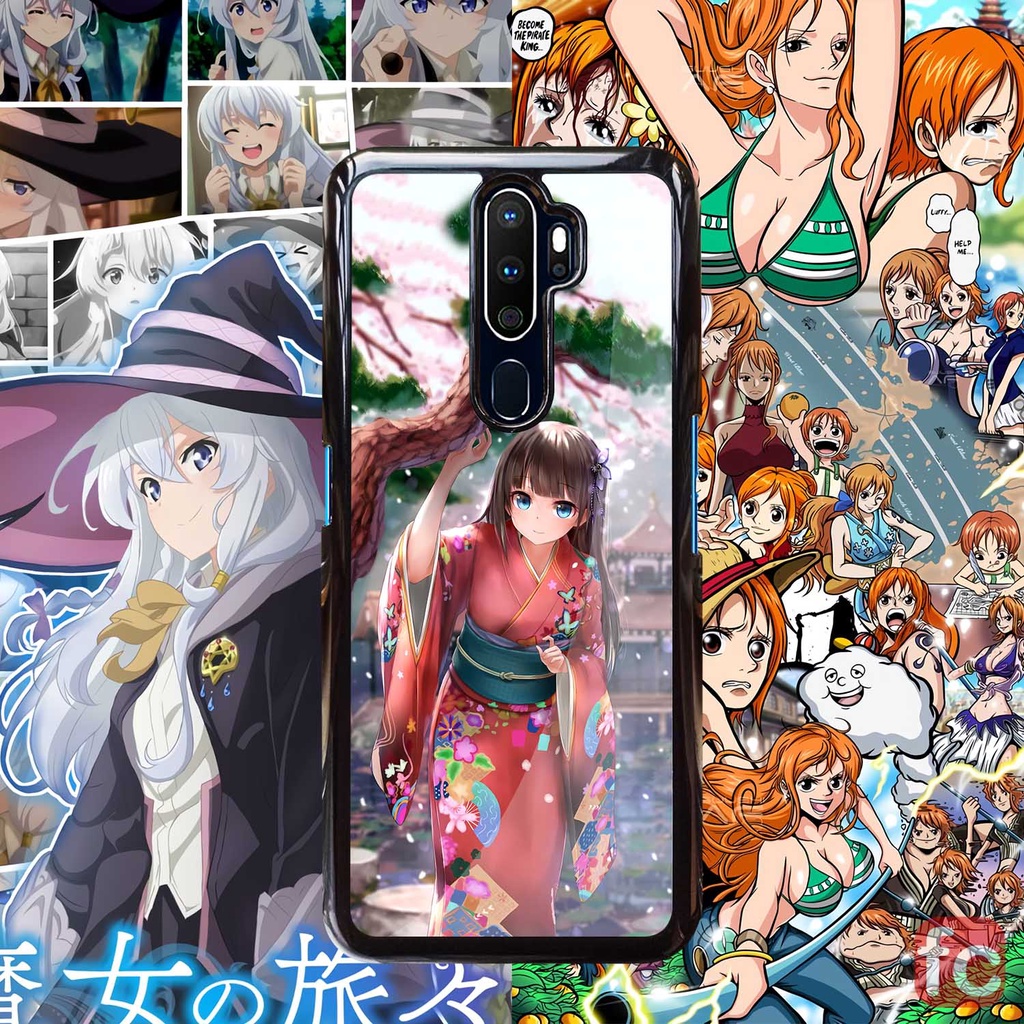[OZ15] Case Glossy Oppo A5 2020 | A9 2020 | Casing Hp Kilau Motif Anime Girl Aesthetic