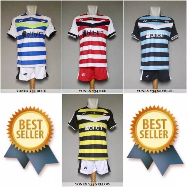 BAJU BADMINTON YONEX MURAH SATU STEL DENGAN CELANA BULUTANGKIS