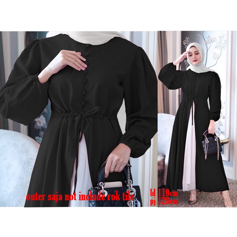 Long Outer Cantik Aisyah Abaya