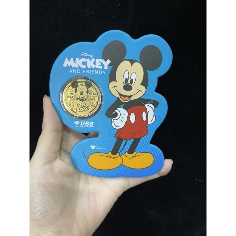 Souvenir Mickey MiniGold Fine Gold 999.9% 0.1gr