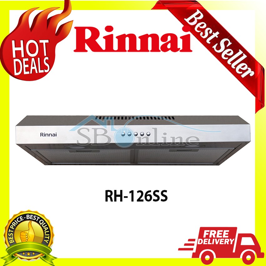 Cooker Hood Rinnai RH–126SS - Garansi Resmi