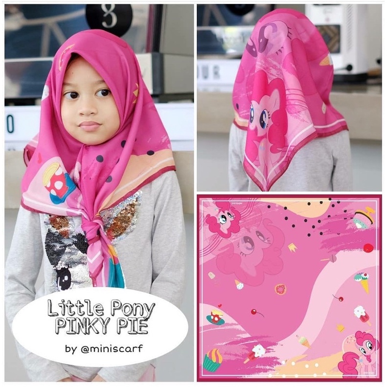 Pre Order - jilbab anak kerudung anak little pony