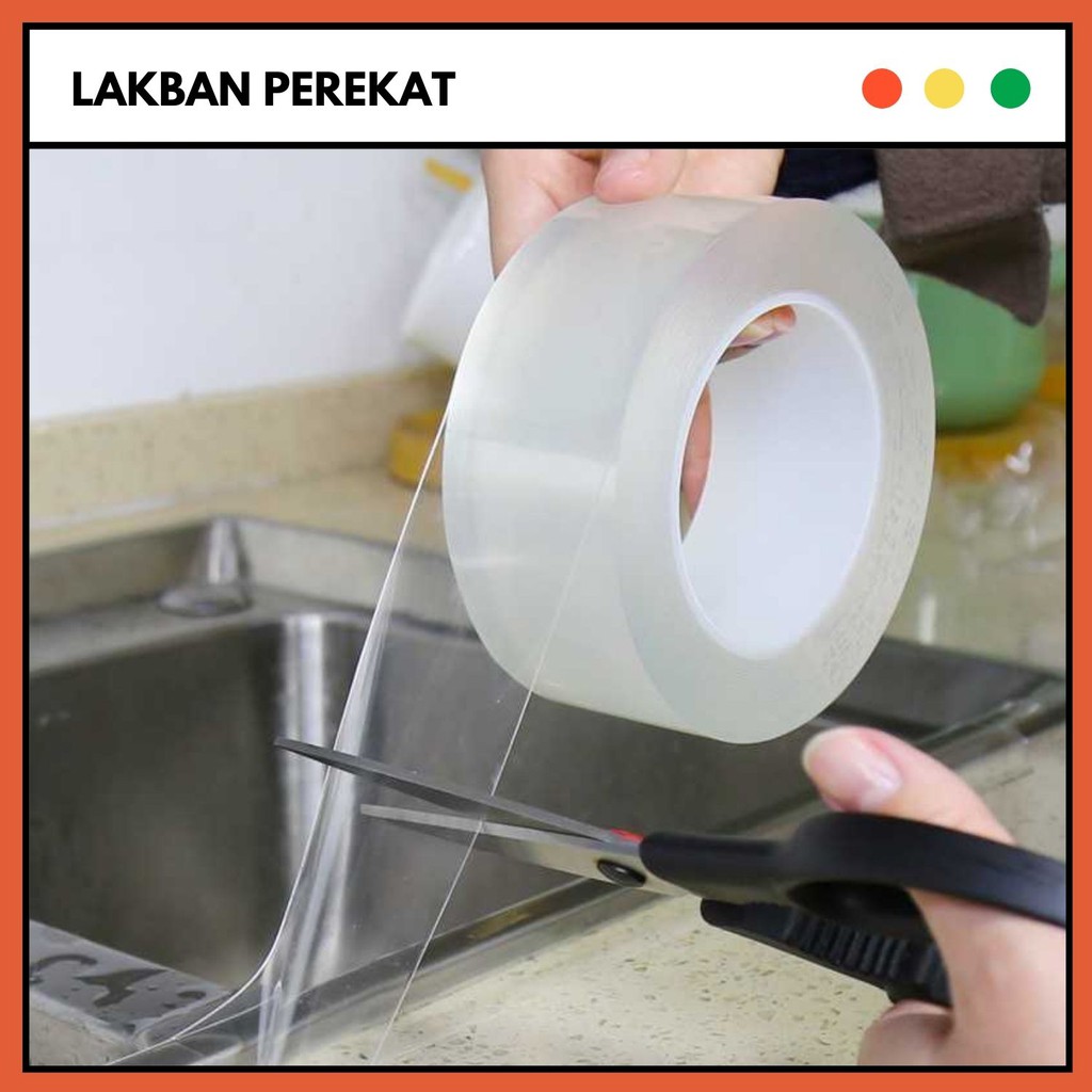 

Lakban Selotip/Solatip Tape Perekat Bening Waterproof Anti Bocor | Solasi/Isolasi Anti Air & Jamur