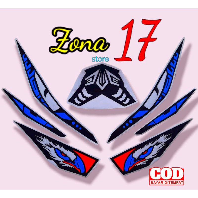 stiker lampu alis mata elang vario led 125 150 2015 2017
