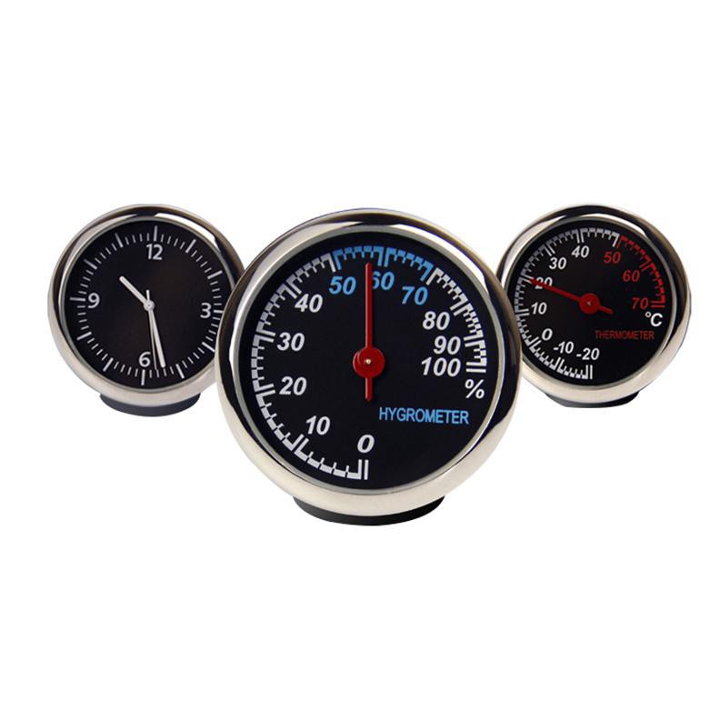 Grab Medan OTOHEROES Dekorasi Mobil Hygrometer Mini Otomotif Decoration PKM Q194 - Black