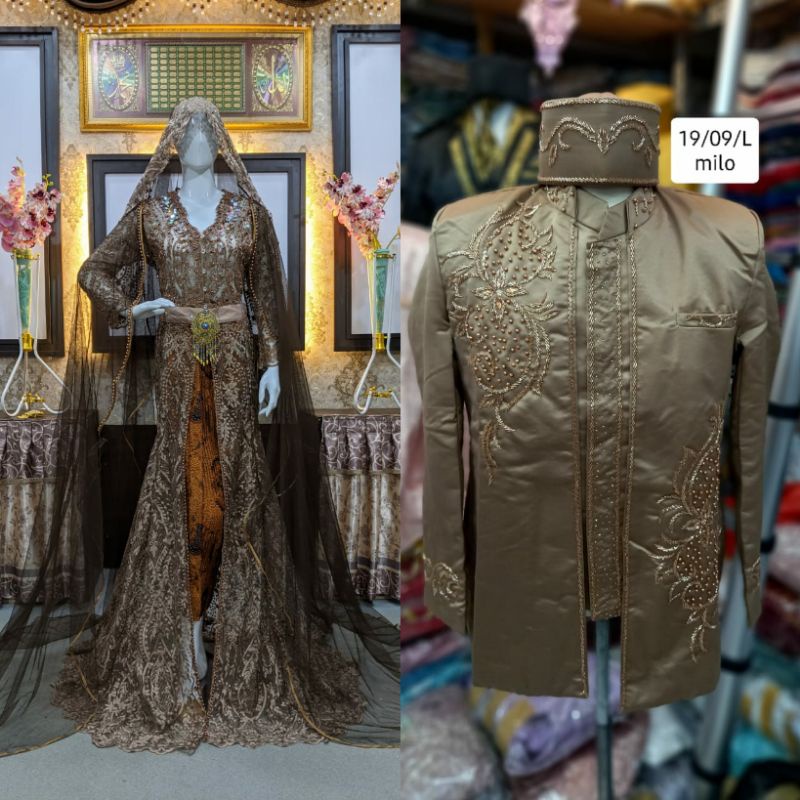 TERBARU KEBAYA  COUPLE MEWAH MODERN//COUPLE JAS KEBAYA SEMATA KAKI //BESKAP