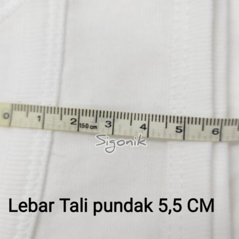 Original Singlet Oblong Pria Dewasa Crocodile 808 M L XL Polos Putih Ori