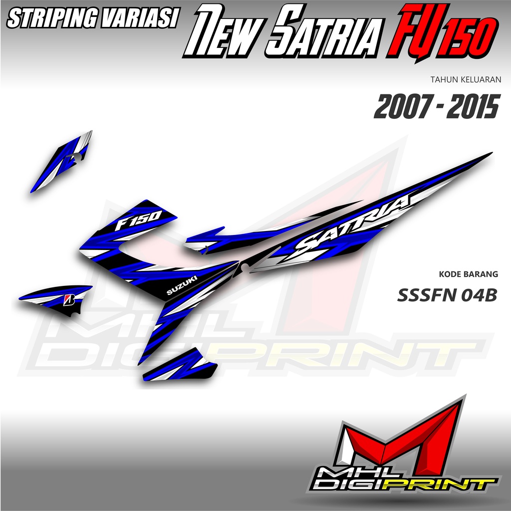 STRIPING VARIASI NEW SATRIA FU 150 - SATRIA FU FACELIFT / FU 150 - SSSFN 04