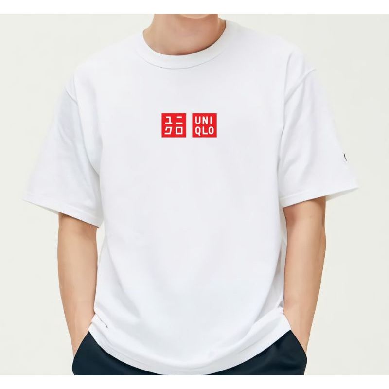KAOS LOGO UNIQLO / BRANDED TEE / TSHIRT / TUMBLR TEE / KAOS UNIQLO WANITA PRIA ANAK