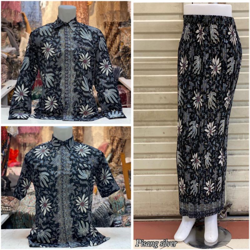 Batik Couple  Kemeja Batik  Rok Plisket (part 1) terbaru // Atasan Kebaya Mewah // Atasan Batik Mewah