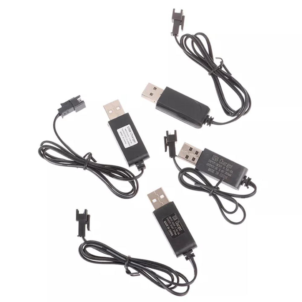 Charger Baterai Nicd Nimh 3.6 / 4.8 / 6 / 7.2v Sm Dengan Kabel Usb Untuk Mainan Rc Mobil / Drone