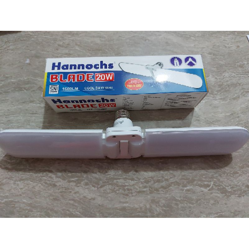 NEW ARRIVAL !!! Lampu LED Hannochs BLADE 20 W, Lampu LED Model 2 Sayap Kipas