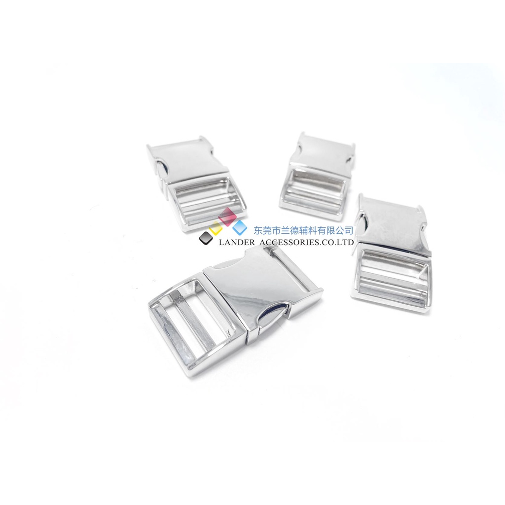 Lander Buckle Bag 20mm / H011 / Shiny Silver