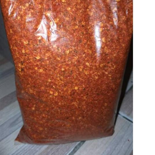 

NEW !!! 9.9 Cabe bubuk pedas daun jeruk kemasan 400gram [KODE 233]