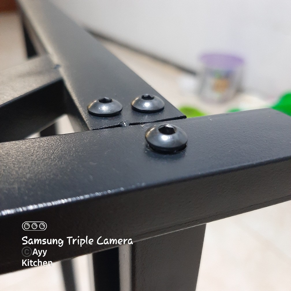 Es Rak Dapur Hitam Rak Wastafel Rak Piring Dan Peralatan Dapur 65cm