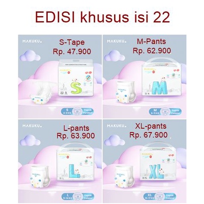 MAKUKU Air Diapers Slim popok bayi SAP anti gumpal