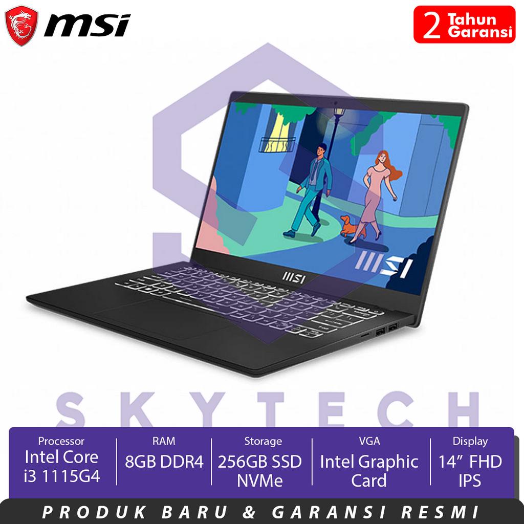 LAPTOP MSI MODERN 14 C11M 9S7 14J312 002 INTEL CORE i3 1115G4 RAM 8GB SSD 256GB FREE WINDOWS 11